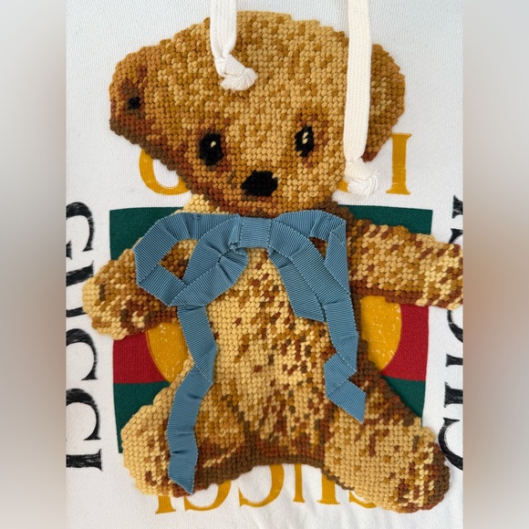 Gucci Crochet Teddy Bear Hoodie - Gucci Crochet Teddy Bear Hoodie - S - Picture 2 of 6